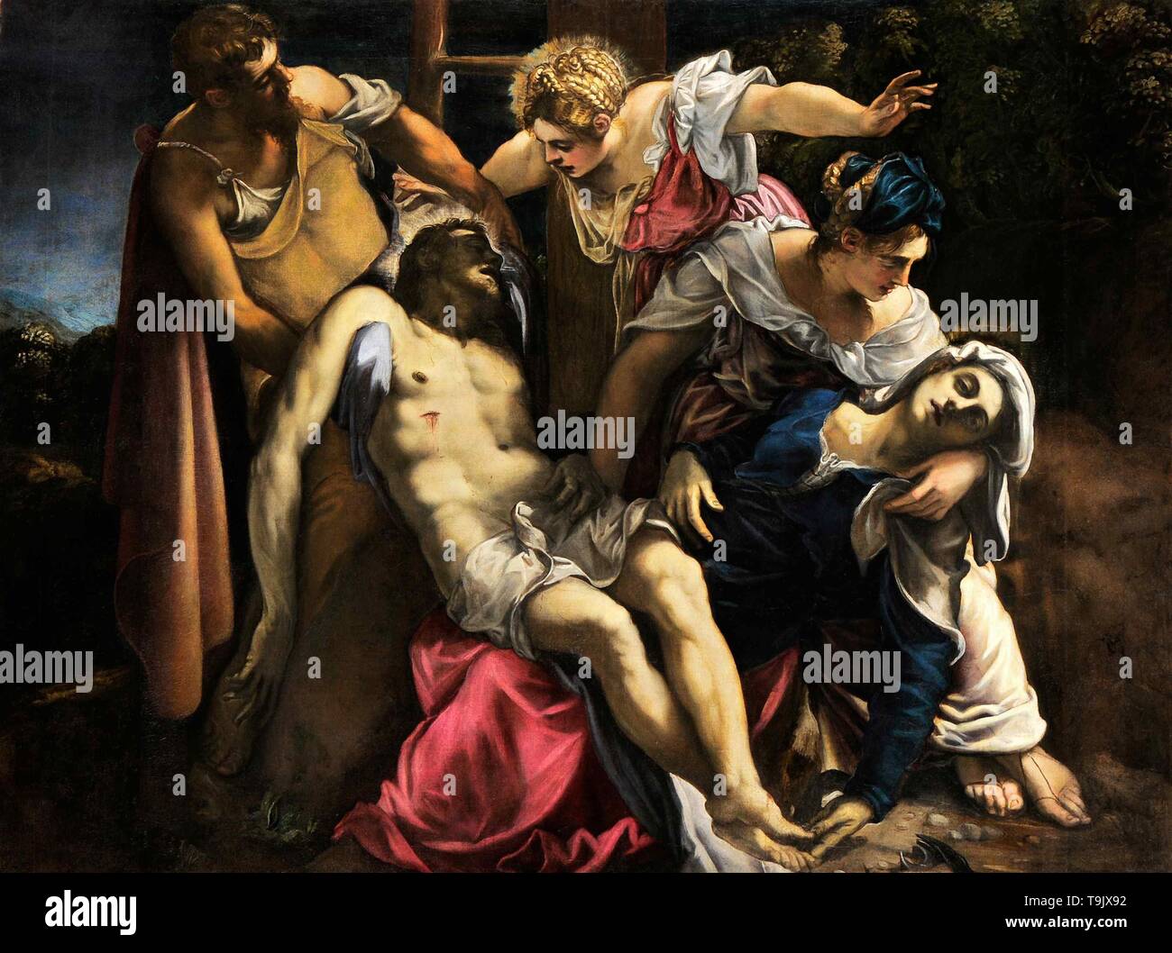 The Deposition. Museum: Gallerie dell'Accademia, Venice. Stock Photo