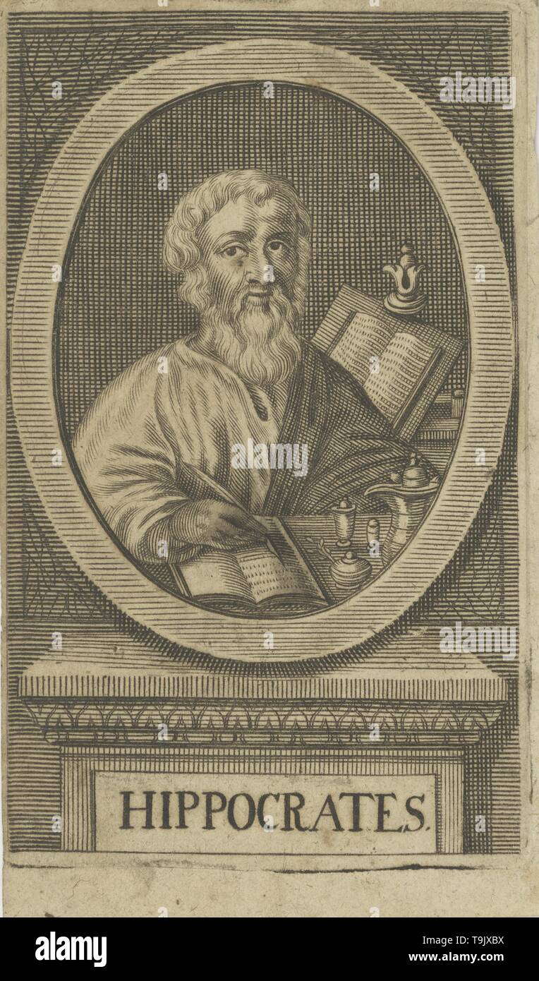 Hippocrates. Museum: PRIVATE COLLECTION. Author: ANONYMOUS. Stock Photo