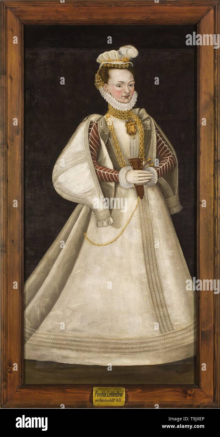Per Rosenberg Portrait of Perchta of Rosenberg (1425-1476). Museum: Telc Castle ...