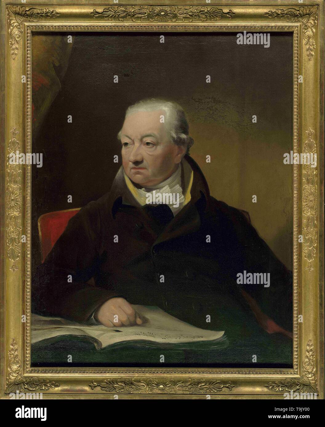 Portrait of the violinist and composer Johann Peter Salomon (1745-1815). Museum: Beethoven-Haus, Bonn. Author: JAMES LONSDALE. Stock Photo