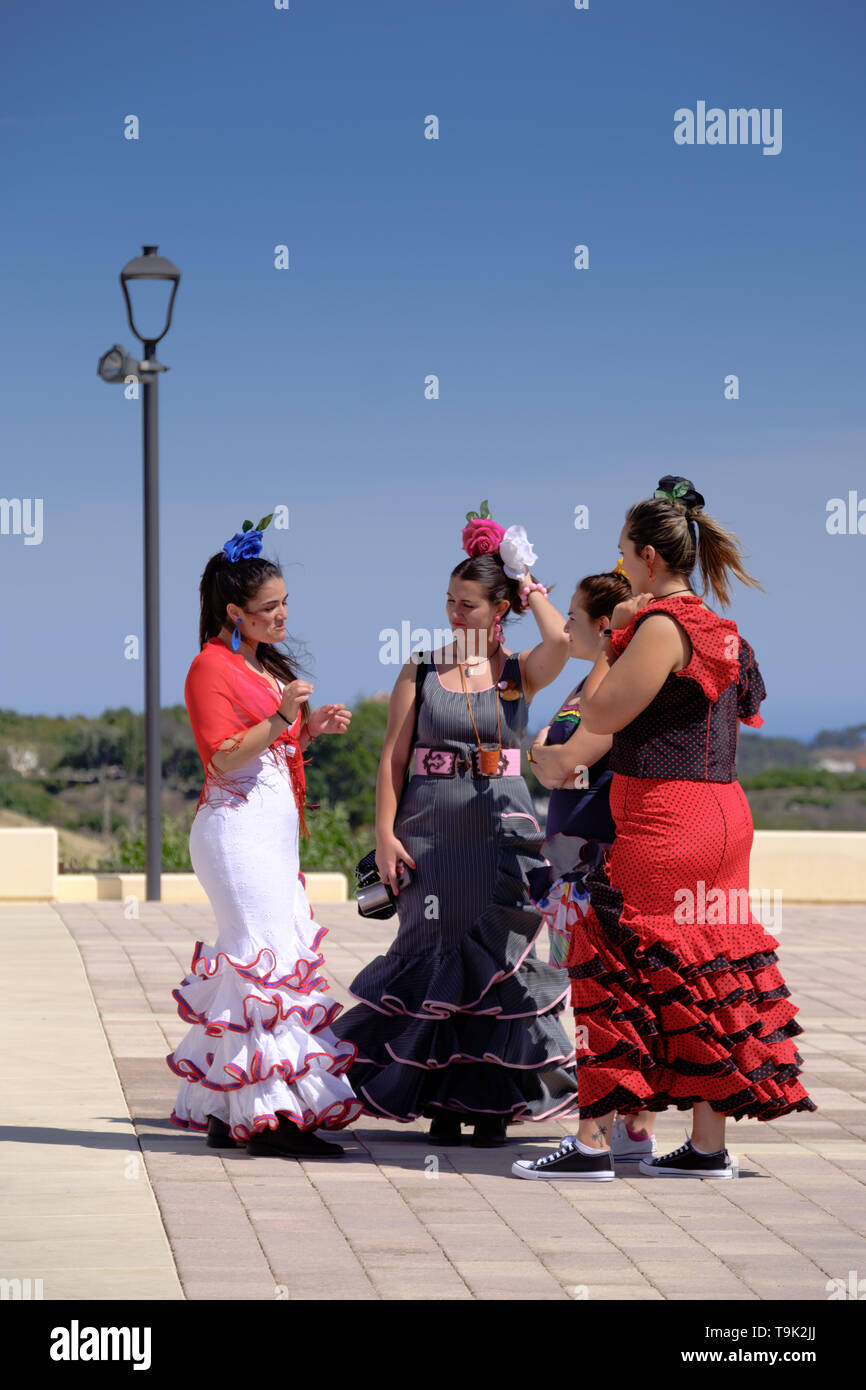 Romeria festival in VelezMalaga, Axarquia, Andfalucia, Spain. Festival in honour of the town's