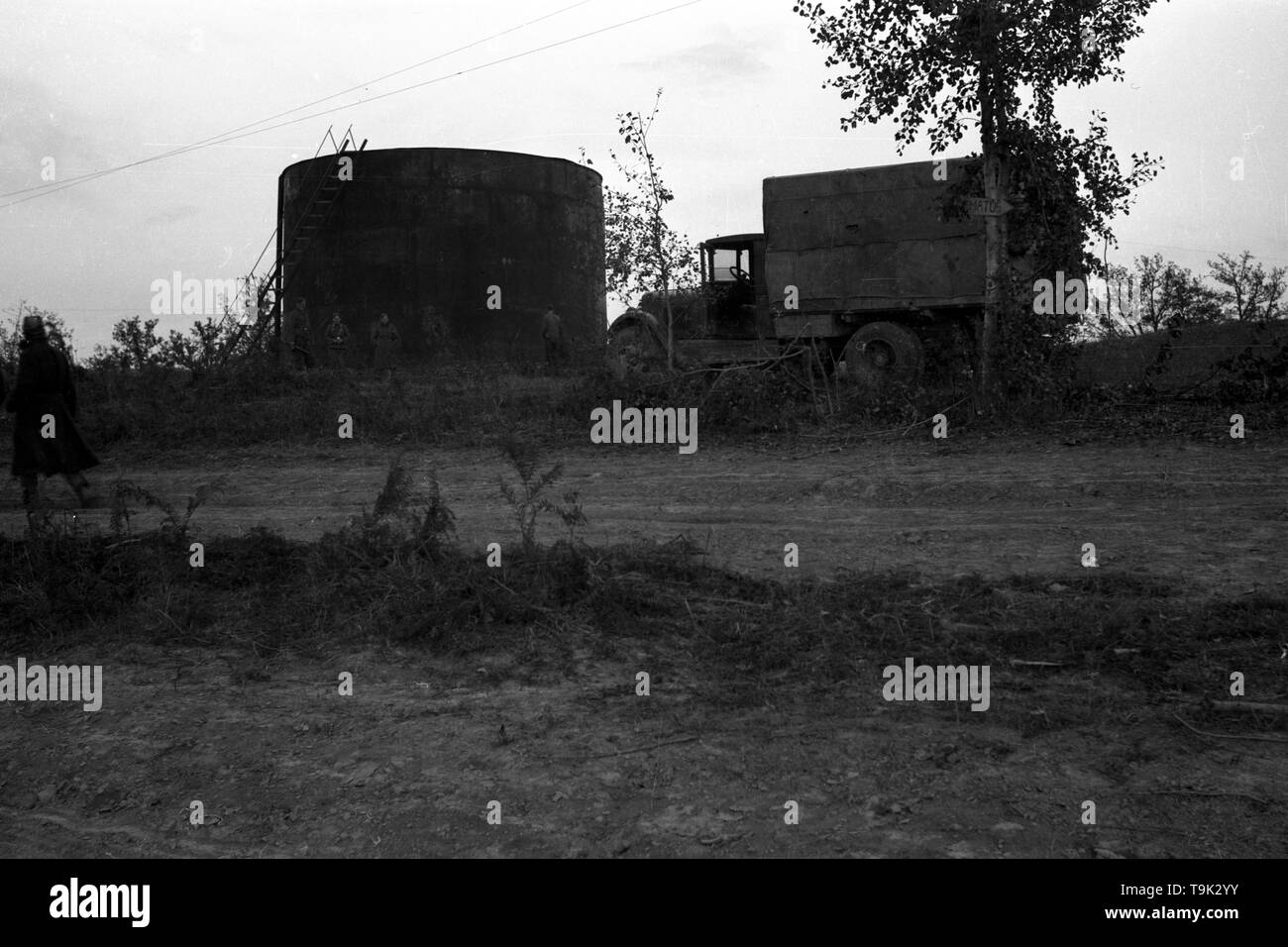 Wehrmacht Heer /Luftwaffe MAN LKW 4x2 - German Army Light Truck 4x2 Stock Photo