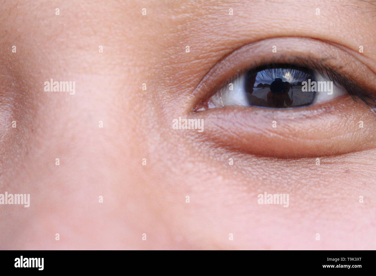 the eye of asian woman Stock Photo