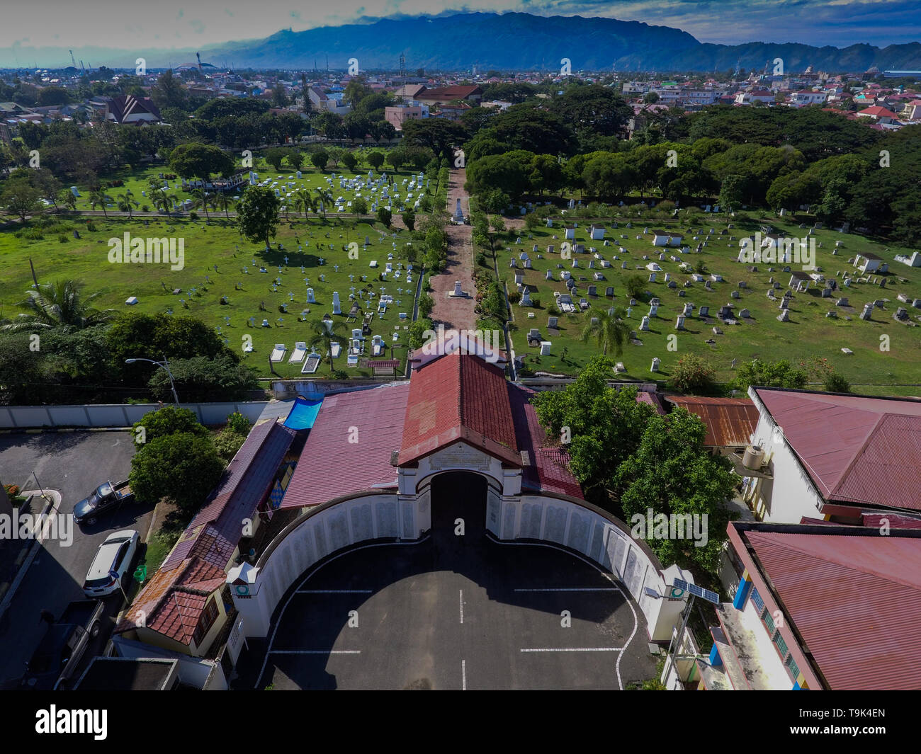 Kerkoff Peucut is the grave of Dutch soldiers who died in the Aceh War, now an attractive tourist destination, especially for foreign tourists Stock Photo