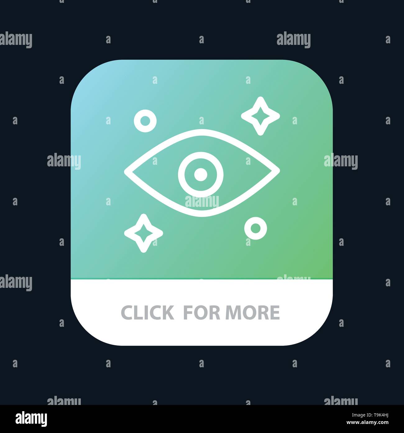 Eye, Eyes, Watching Mobile App Button. Android and IOS Line Version Stock Vector Image & Art Alamy
