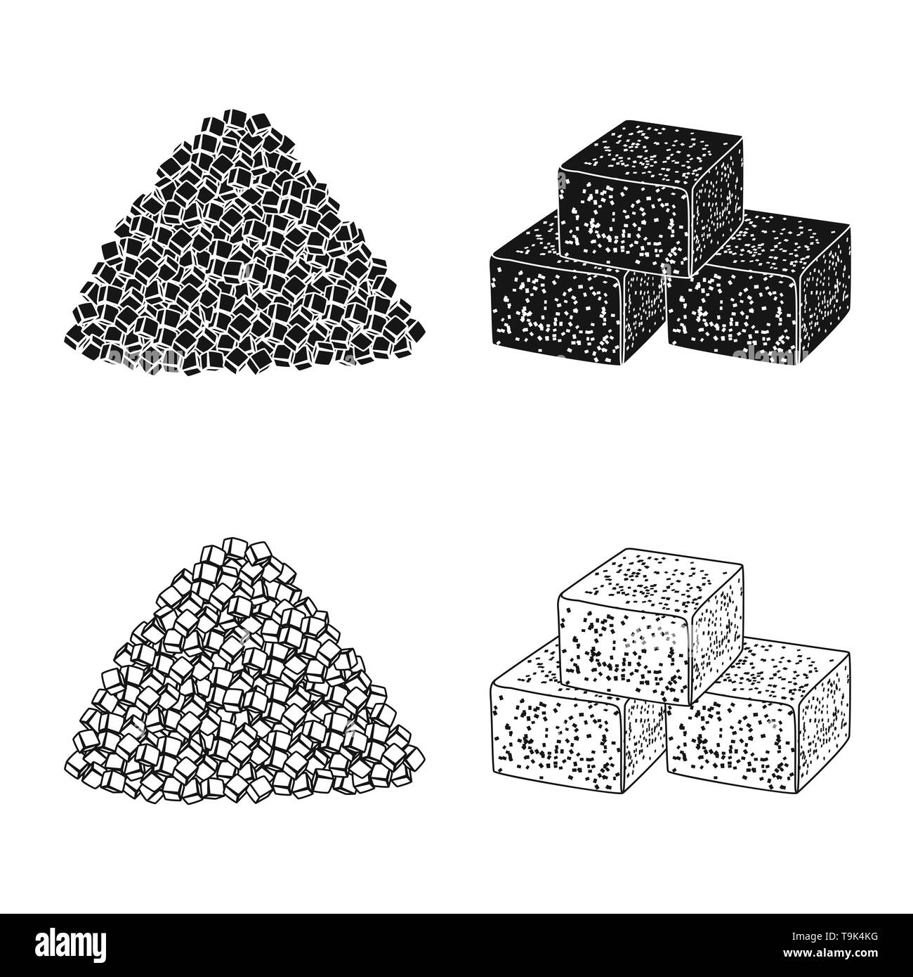 piece,cube,granulated,food,brown,ingredient,jaggery,diabetes,white,glucose,carbohydrate,block,squares,india,sweetness,africa,dessert,cooking,farm,agriculture,sucrose,technology,sugarcane,cane,sugar,field,plant,plantation,set,vector,icon,illustration,isolated,collection,design,element,graphic,sign, Vector Vectors , Stock Vector