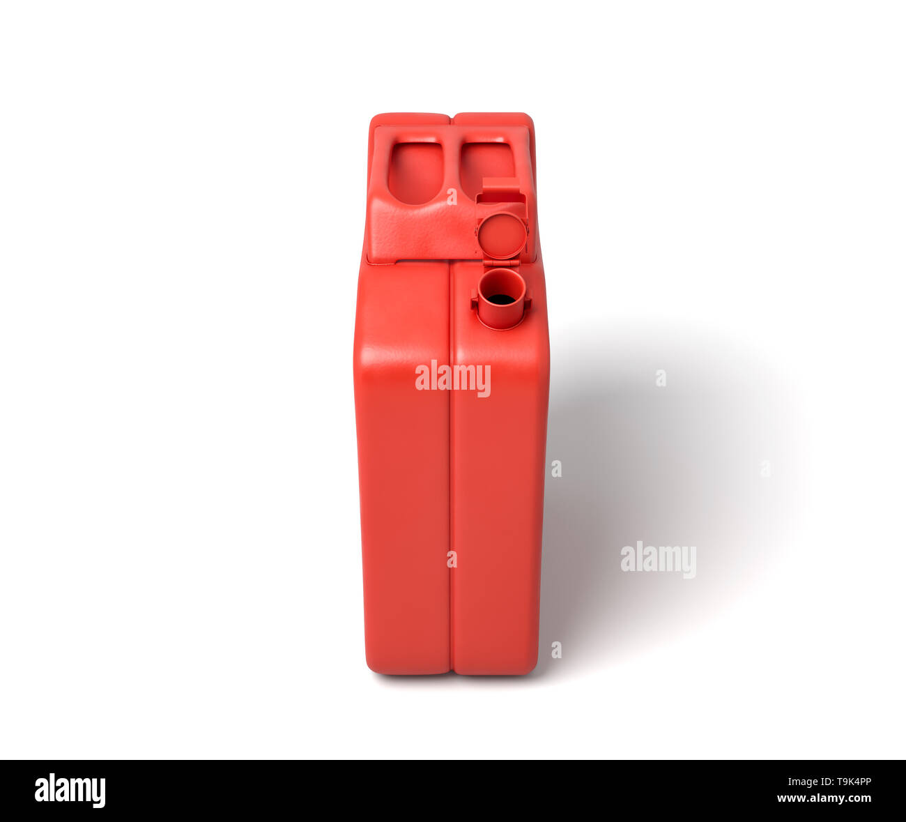 3d rendering of open red gas can isolated on white background Stock