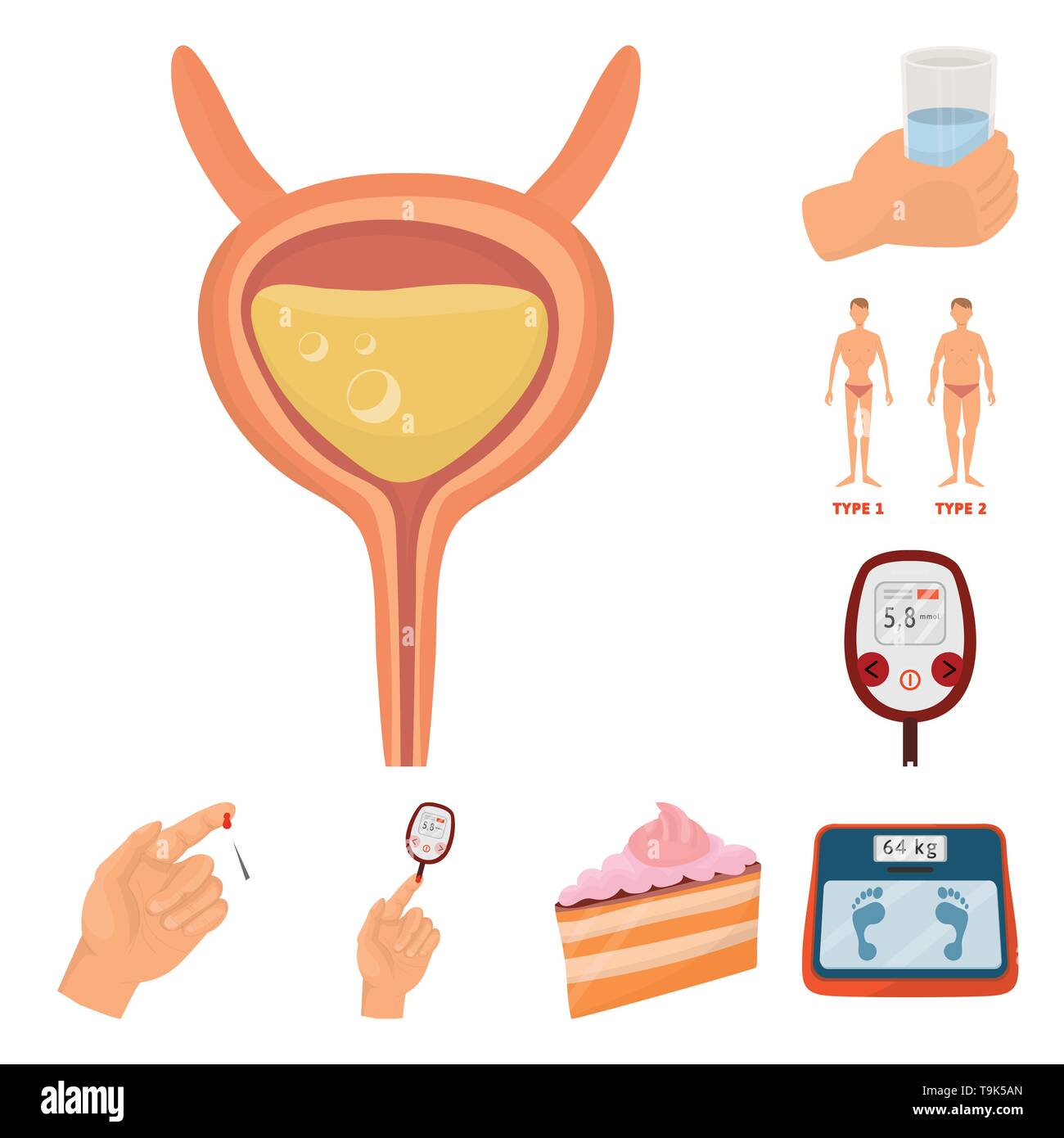 incontinence,water,men,glucometer,analysis,piece,Libra,bladder,drink ...