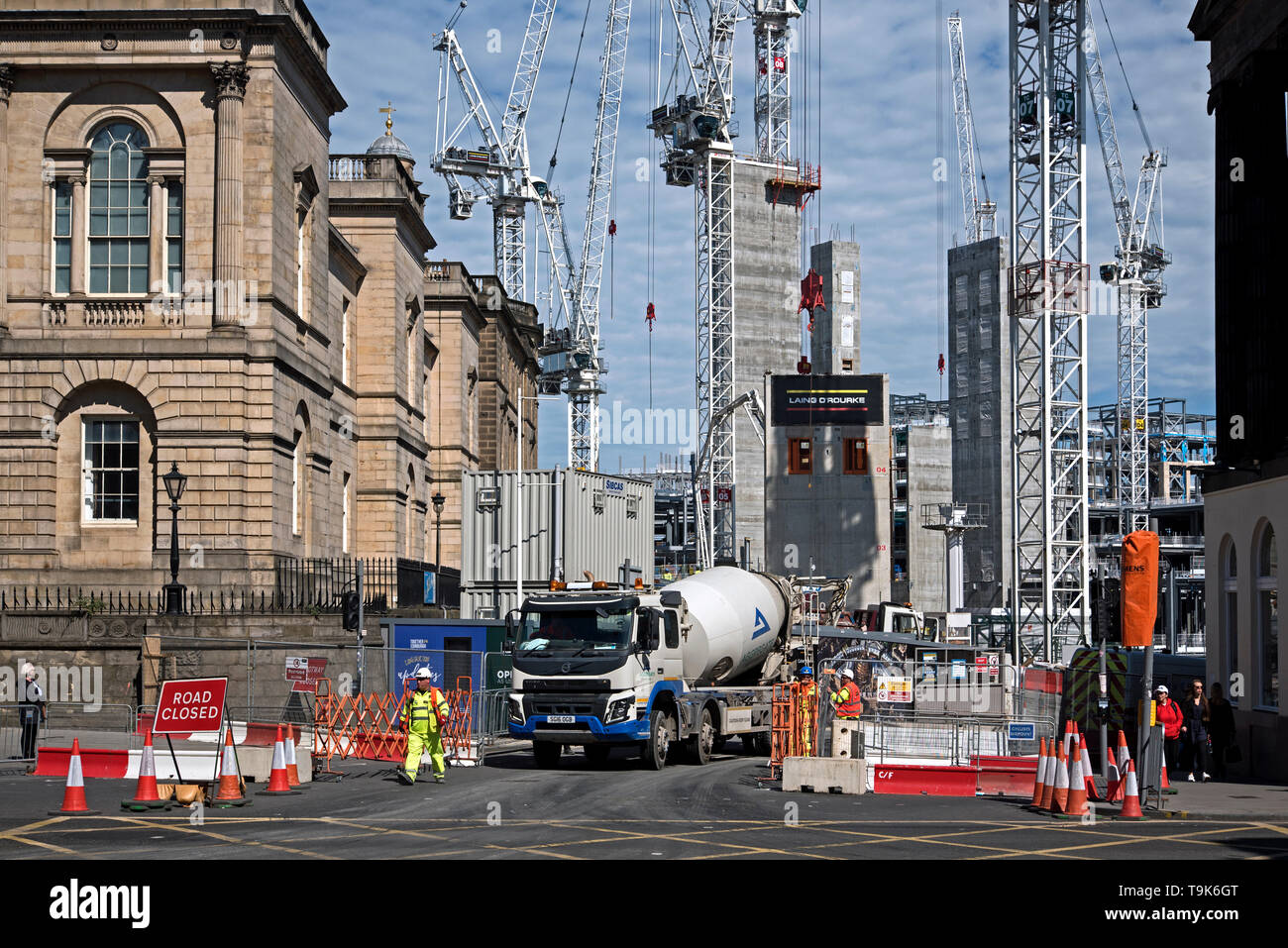 The redevelopment of the St James Centre at the East End of Princes Street, Edinburgh, Scotland, UK. Stock Photo