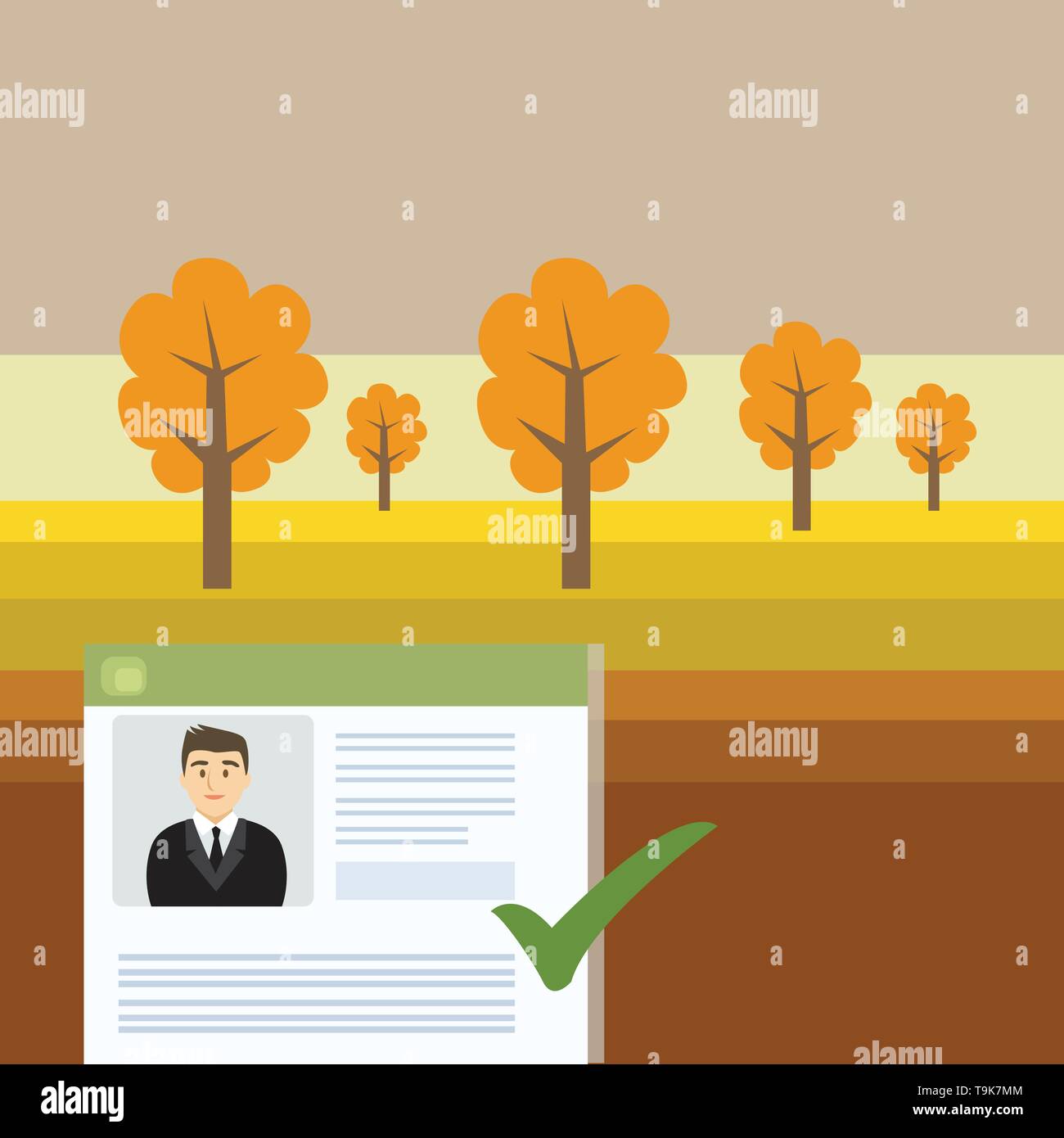 Curriculum Vitae Resume of Young - Curriculum Vitae Resume Of Young Male Candidate Marked By Colored Checkmark Business Empty Template For Layout For Invitation Greeting Card Promotion T9K7MM