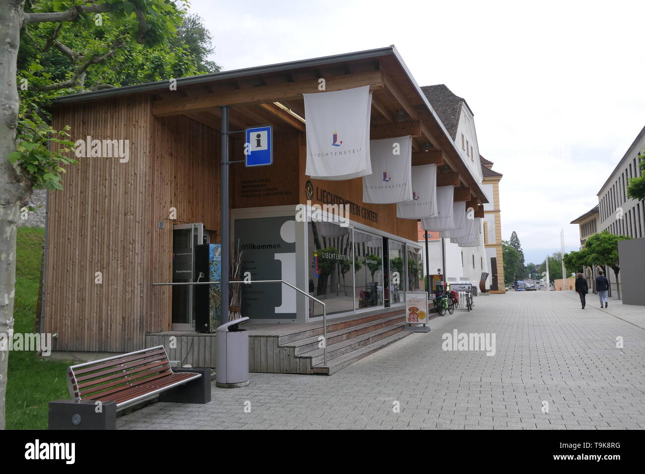 Vaduz Liechtenstein Center, Tourist information center in Liechtenstein Stock Photo