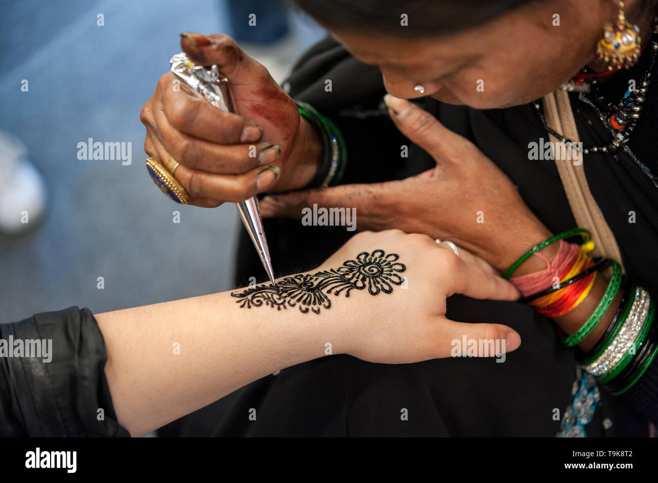 Traditional indian tribal tattooing hi-res stock photography and images -  Alamy
