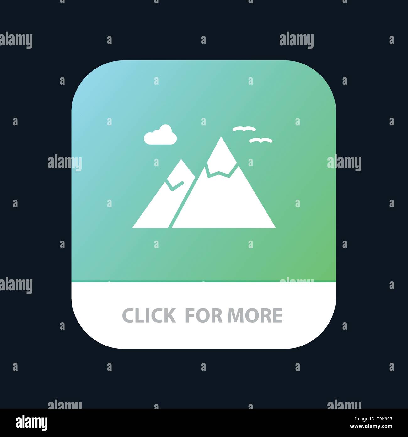 Mountains, Nature, Scenery, Travel Mobile App Icon Design Stock Vector  Image & Art - Alamy