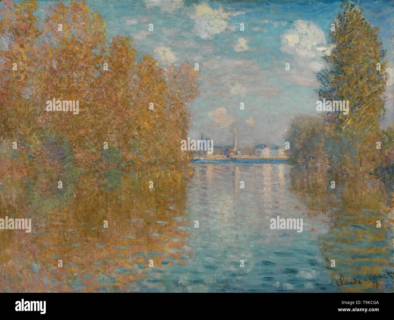 Autumn Effect at Argenteuil. Museum: Courtauld Institute of Art, London. Author: CLAUDE MONET. Stock Photo
