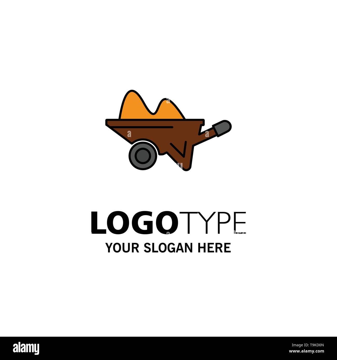 Wheelbarrow, Barrow, Farm, Garden, Gardening, Tools Business Logo