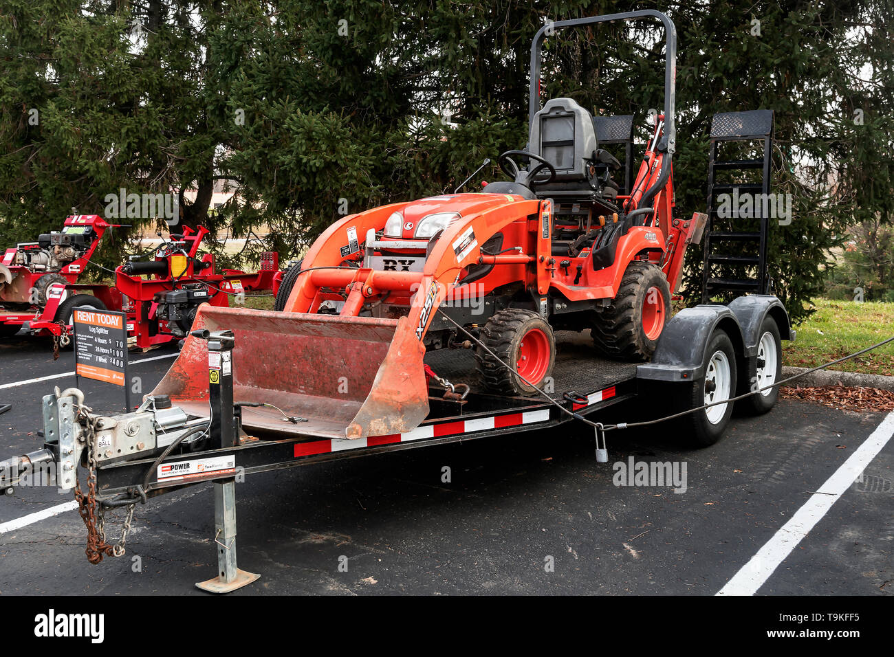 Earthmoving Equipment for rent, The Home Depot , Philadelphia, USA Stock Photo Alamy
