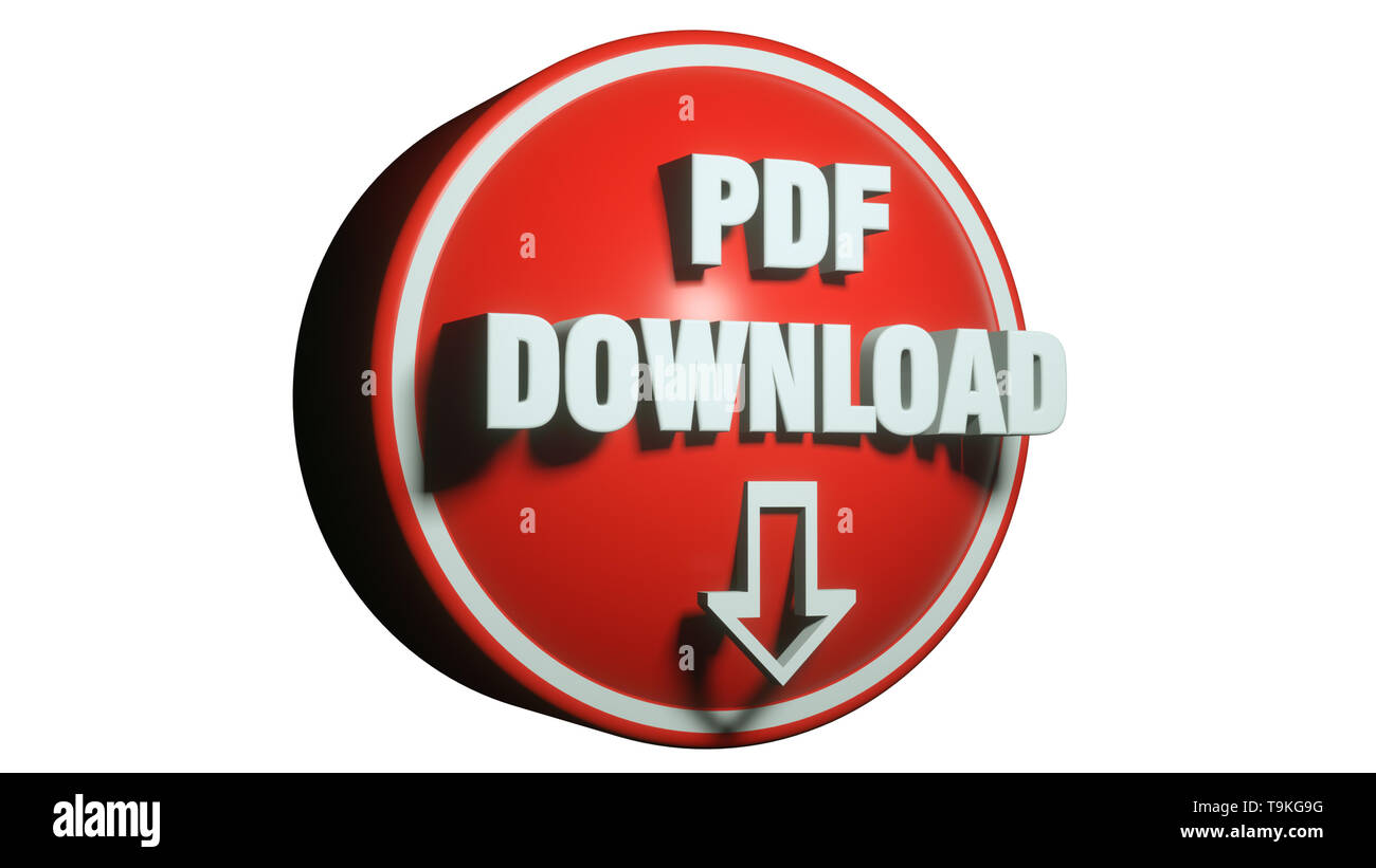 3d render. PDF icon 3d concept Stock Photo - Alamy