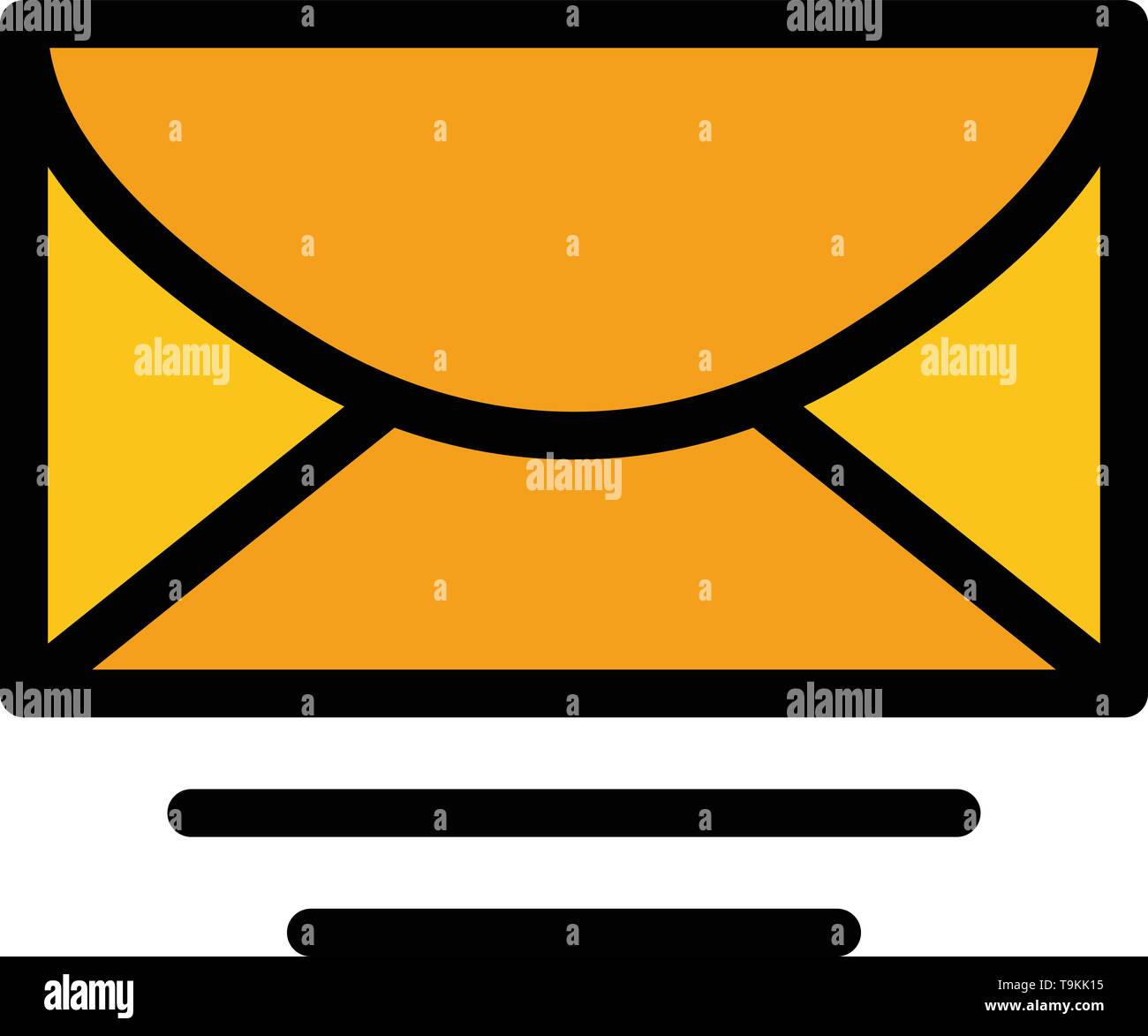 Mail Email Message Global Flat Color Icon Vector Icon Banner