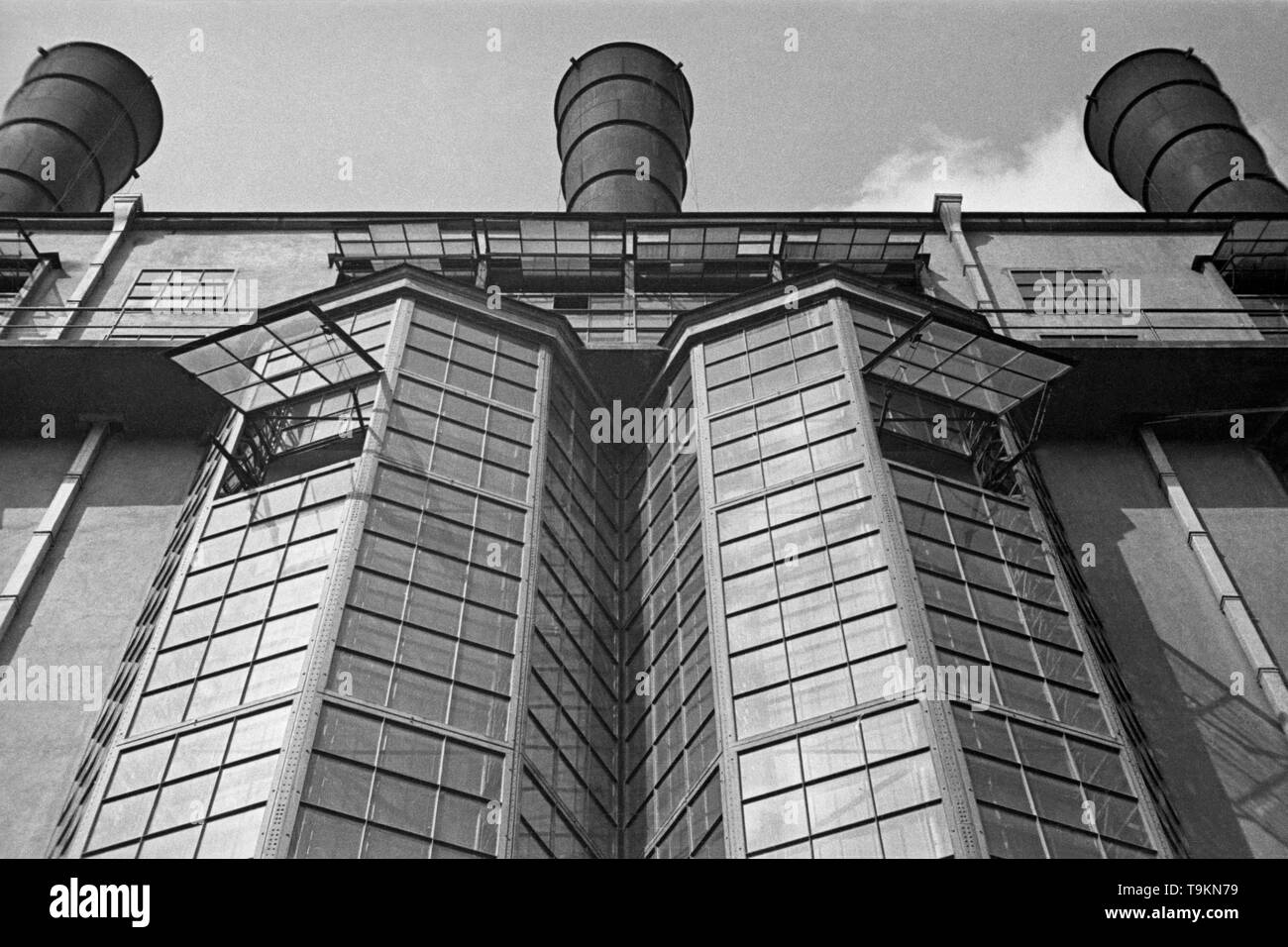 MoGES (Moscow Thermal Power Station). Museum: Moscow Photo Museum (House of Photography). Author: Alexander Mikhailovich Rodchenko. Stock Photo