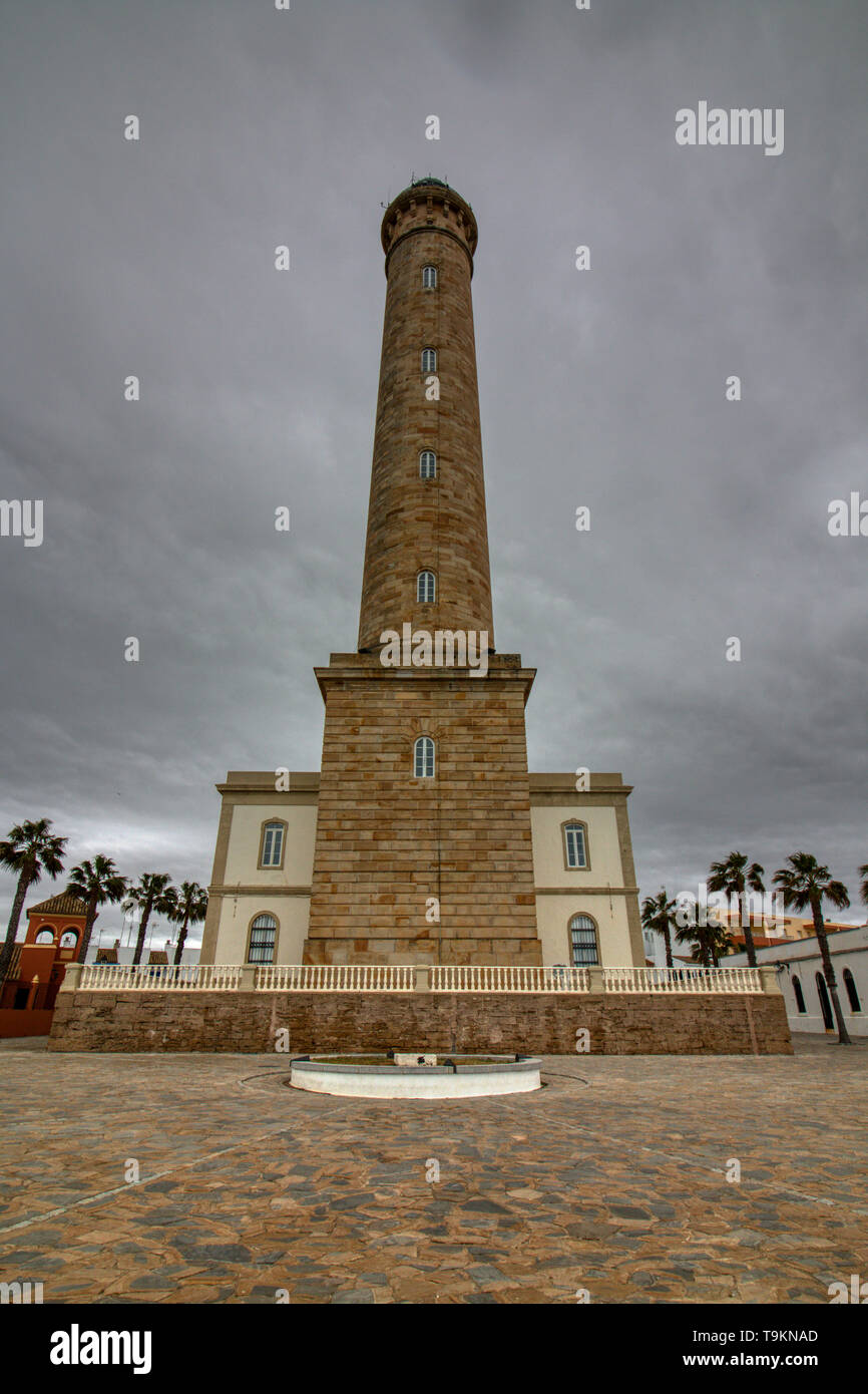 Chipiona Lighthouse (Spanish: Faro de Chipiona), is an active 19th-century  lighthouse in Chipiona, in the province of Cádiz, Spain. At a height of 62  Stock Photo - Alamy