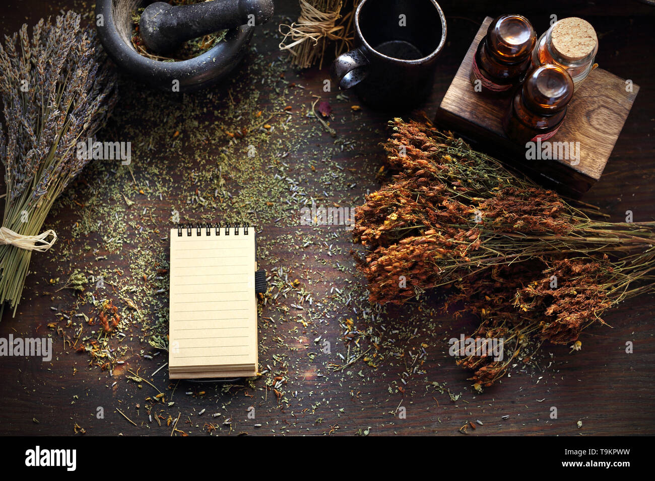 Alternative medicine, natural herbal methods of treatment Stock Photo ...