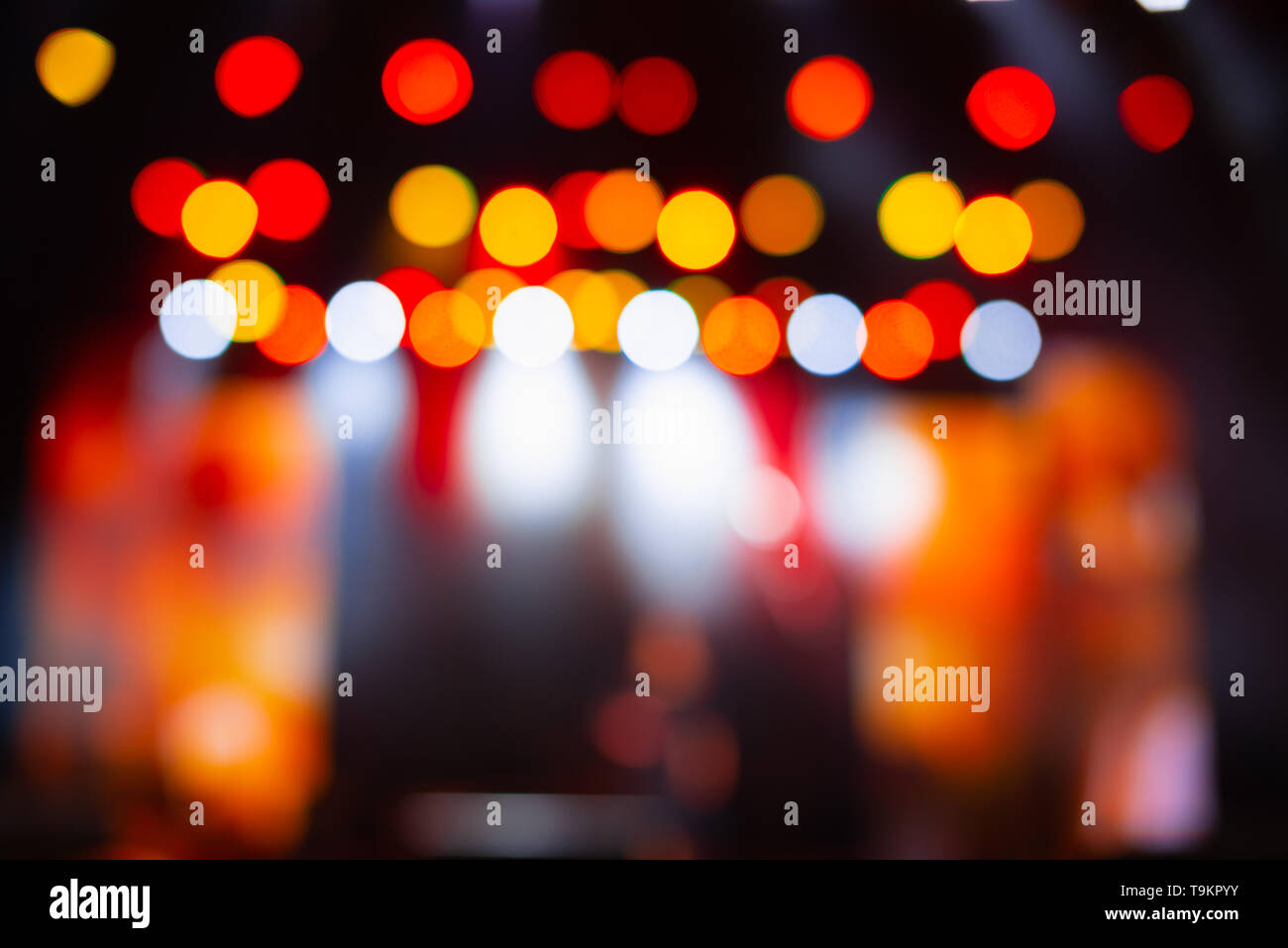 red blurred lights backgrounds