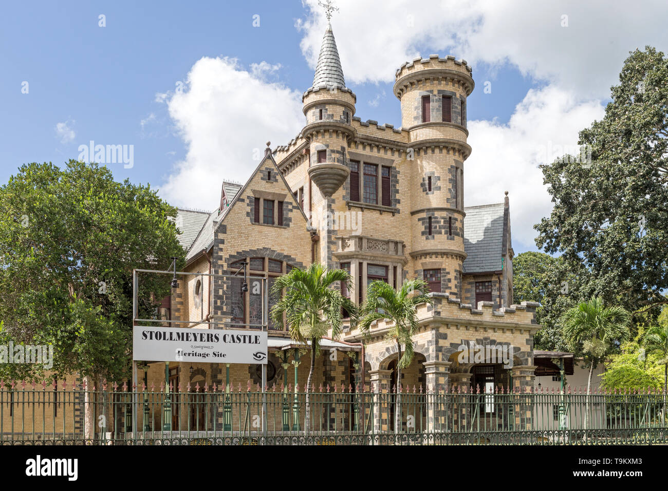 Stollmeyer's Castle,  Magnificent Seven House, Queen's Park Savannah, Port of Spain, Trinidad & Tobago Stock Photo