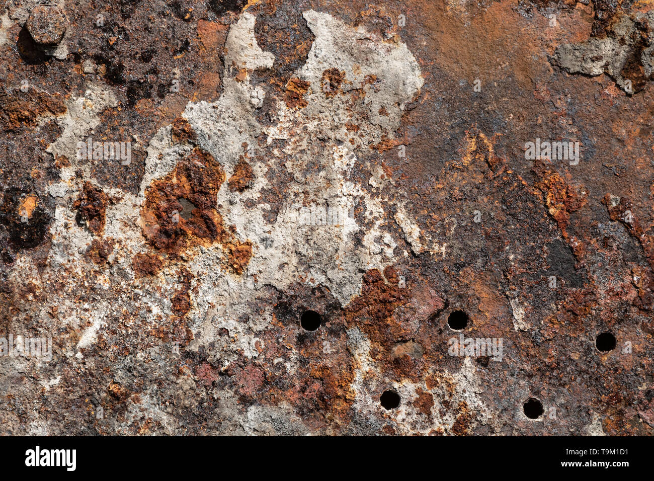 Grunge rusty metal surface texture Stock Photo