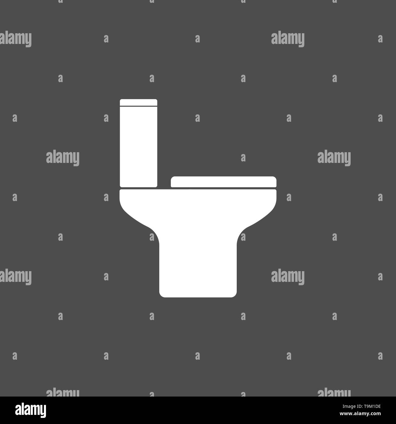 Restroom, Wc, toilet icon. Vector illustration, flat design. Stock Vector