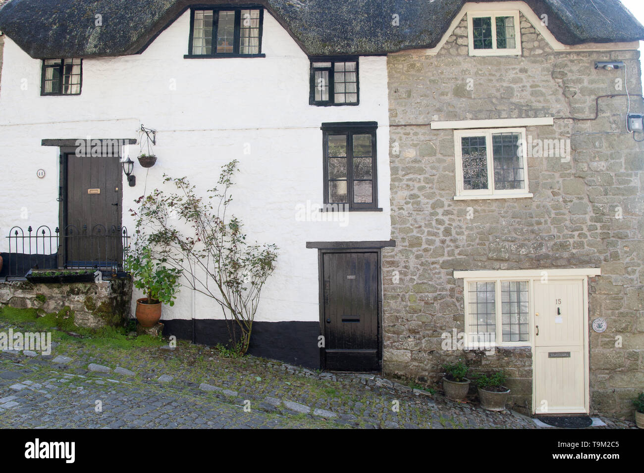 Gold Hill Shaftesbury town centre Stock Photo Alamy