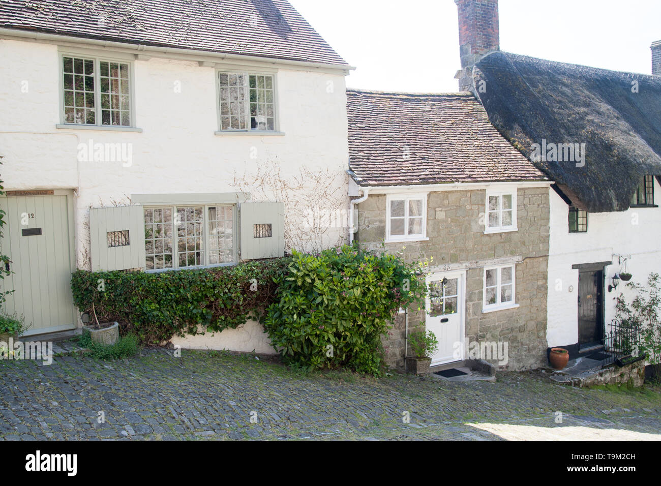 Gold Hill Shaftesbury town centre Stock Photo Alamy