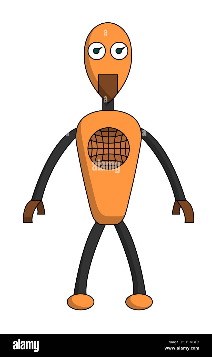 Robot boy cartoon character. Isolated stock vector illustration Stock  Vector Image & Art - Alamy