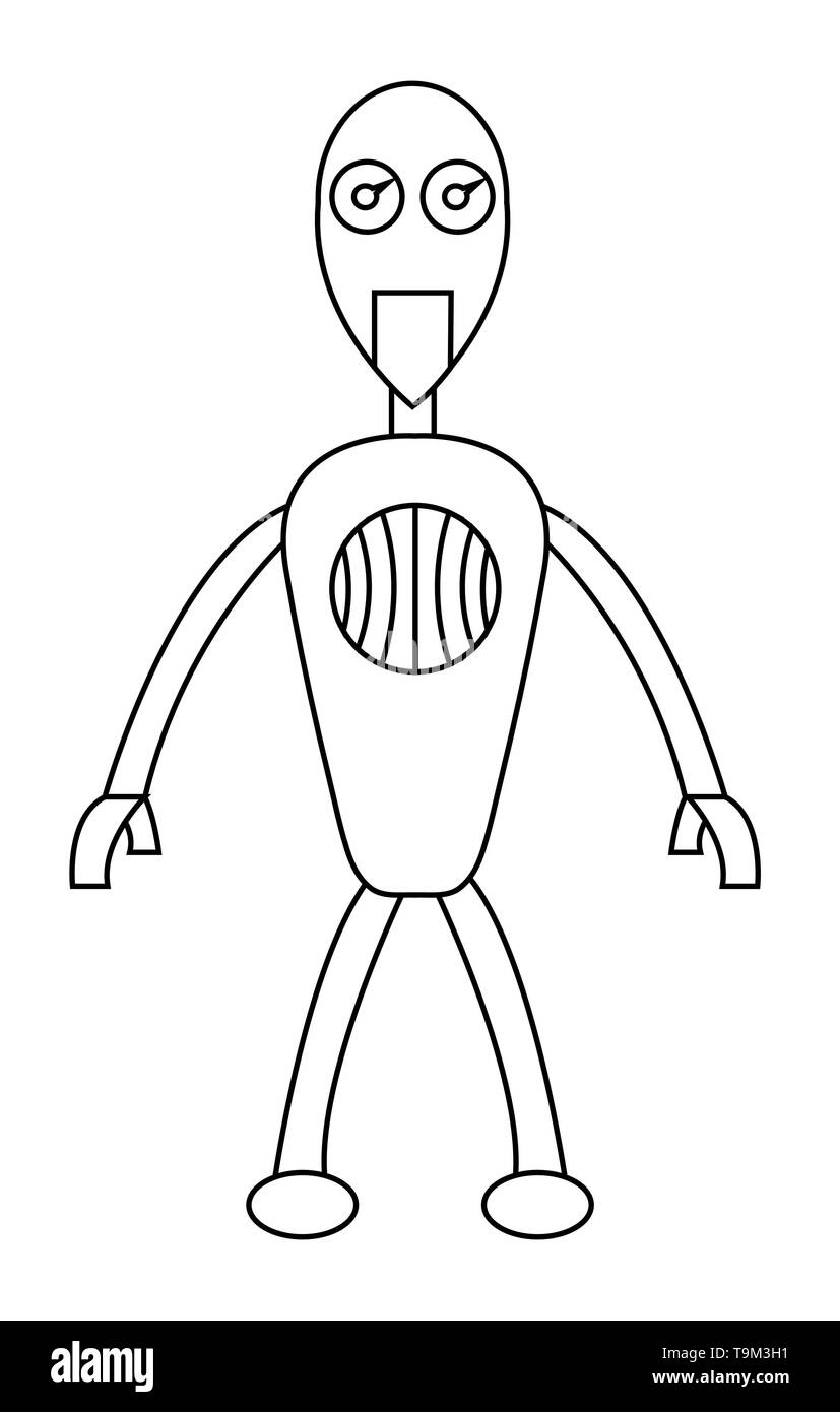 Robot boy cartoon hi-res stock photography and images - Alamy