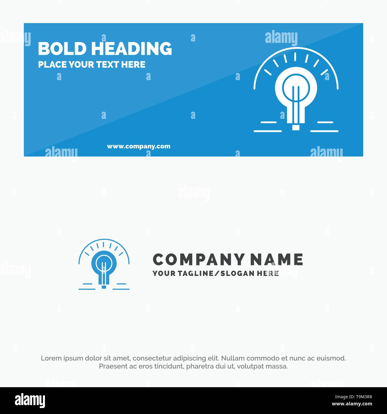 Bulb Light Light Bulb Tips Solid Icon Website Banner And