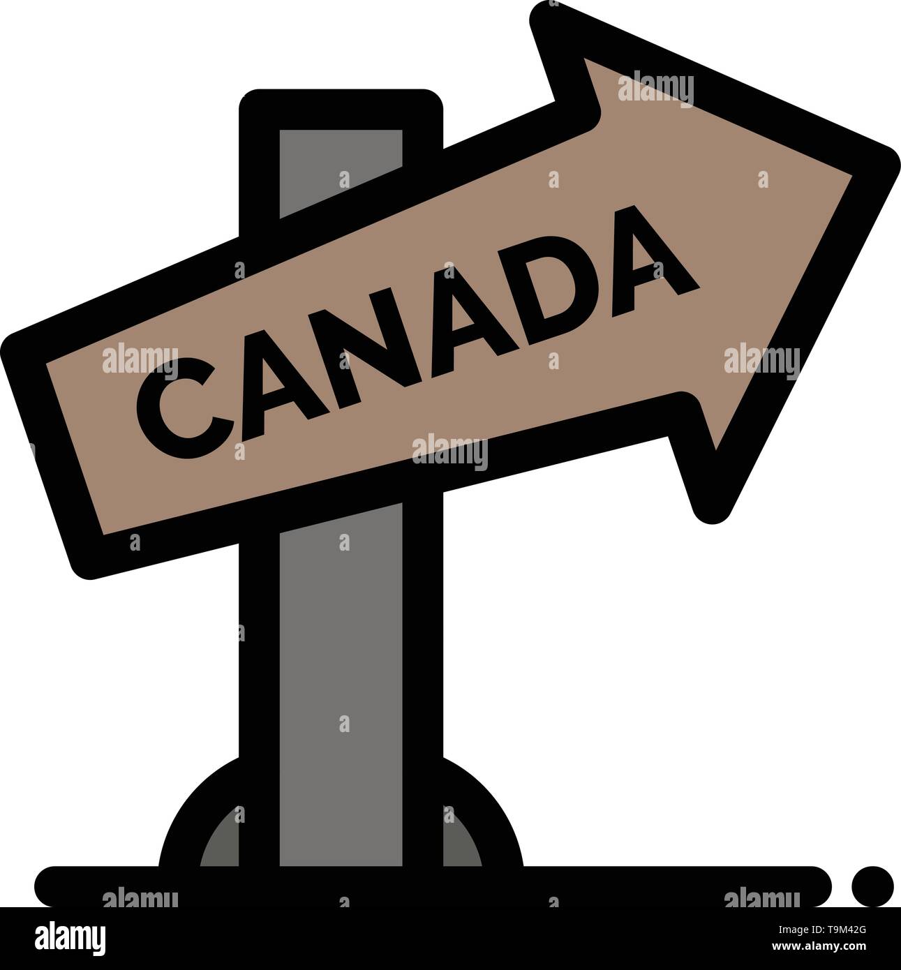 Canadian arrow Stock Vector Images - Alamy