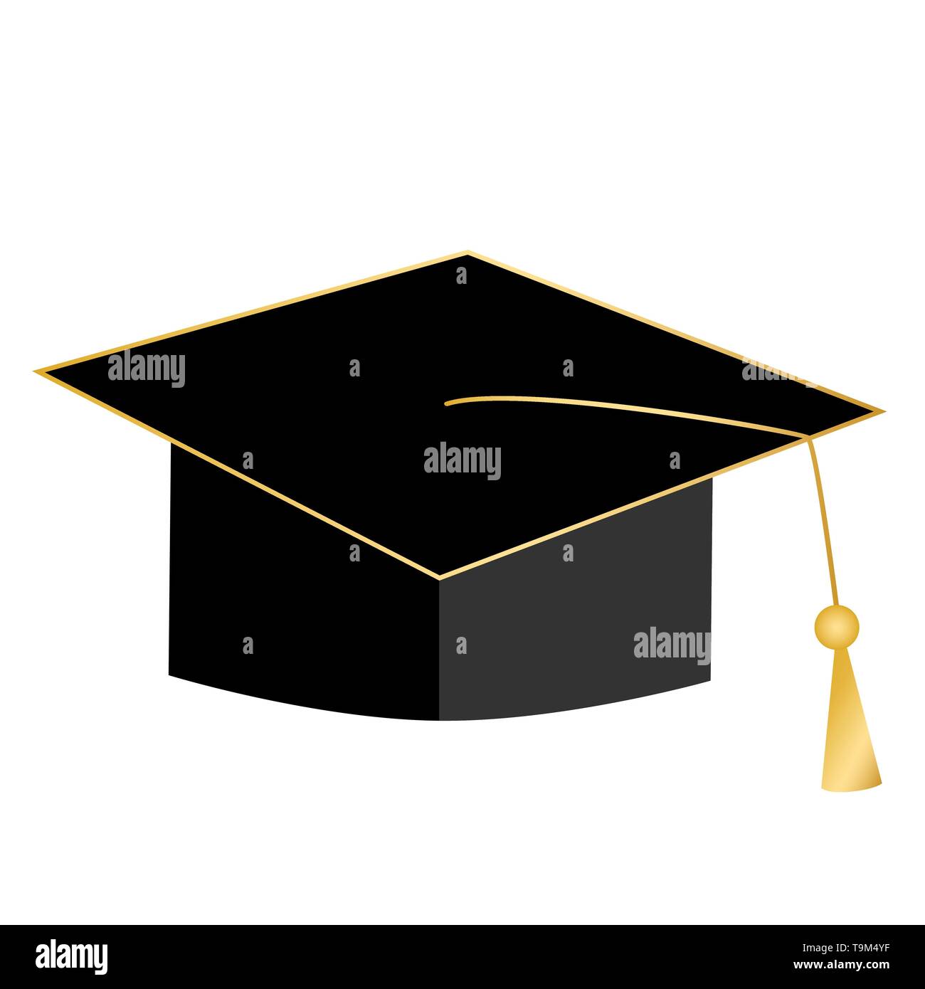 Graduation hat icon. Vector illustration. Education concept Stock Vector