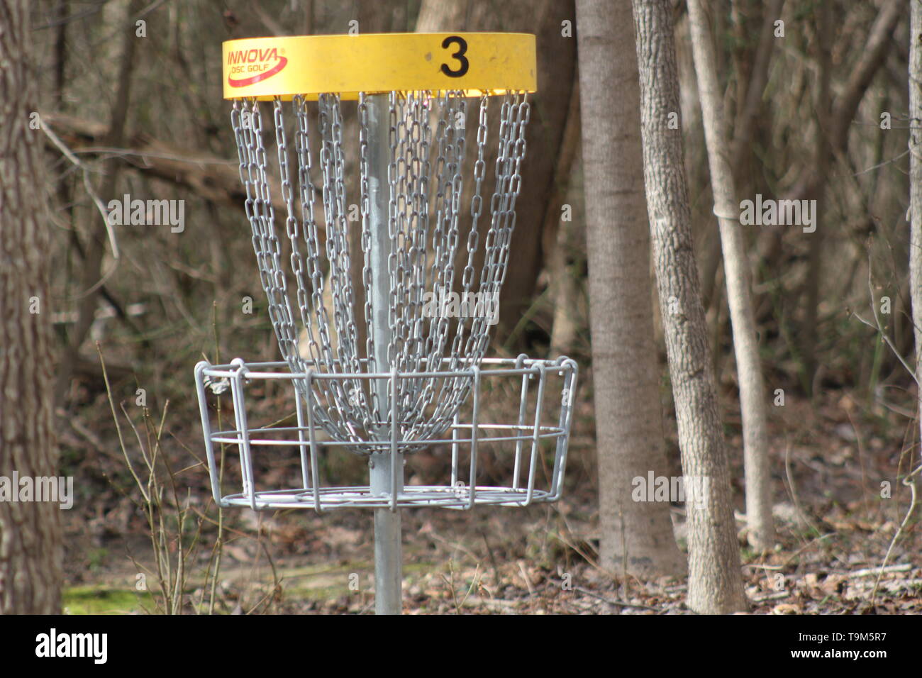 Disc golf goal Stock Photo Alamy