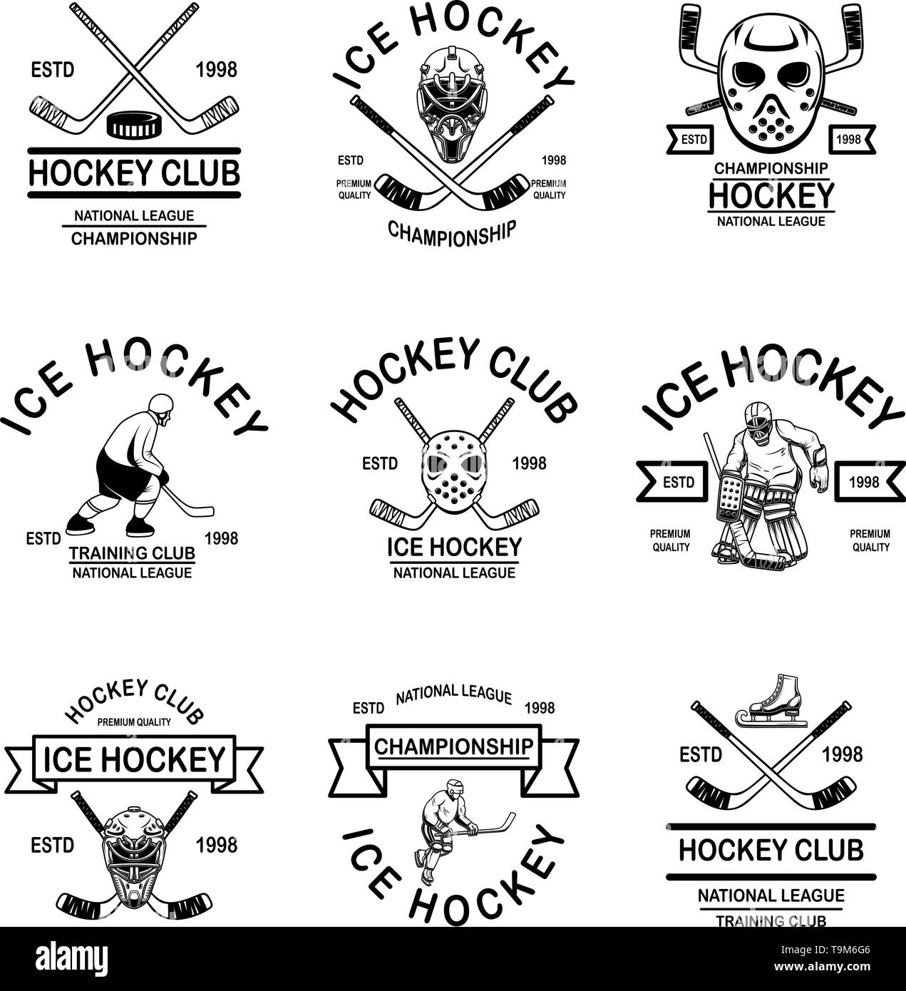 Vintage Bohman und Mahren Hockey Poster