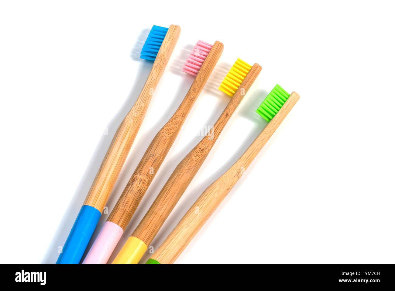 bamboo toothbrush isolated on the white background Stock Photo - Alamy