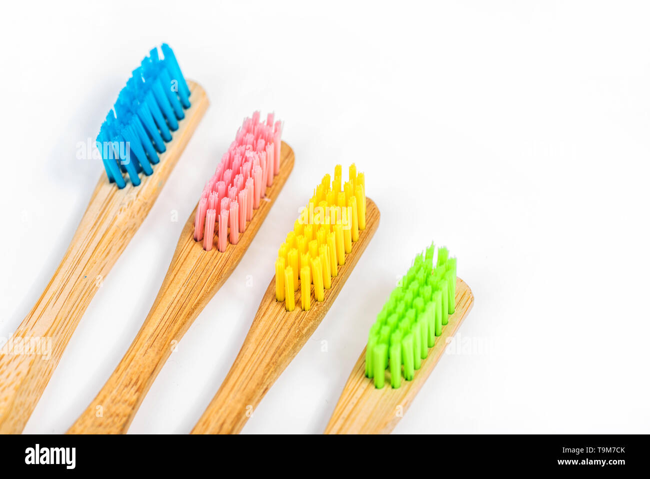 bamboo toothbrush isolated on the white background Stock Photo - Alamy