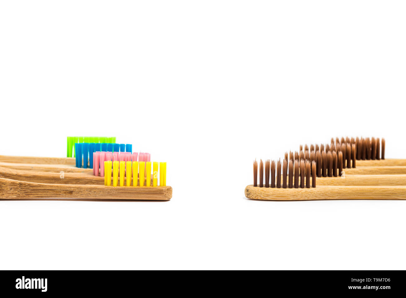 bamboo toothbrush isolated on the white background Stock Photo - Alamy
