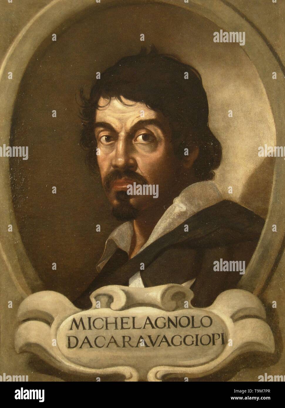 Portrait of Michelangelo Merisi da Caravaggio. Museum: Accademia di San Luca. Author: ANONYMOUS. Stock Photo
