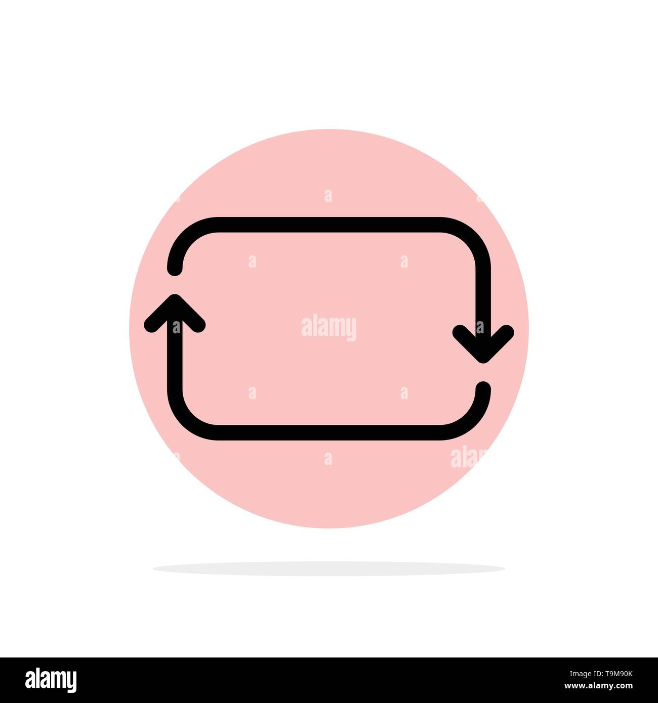 Back, Front, Twitter, Sets Abstract Circle Background Flat color Icon