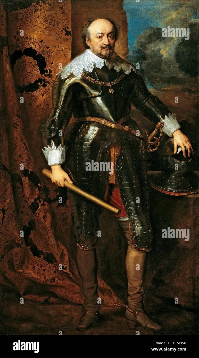 Portrait of John VIII of Nassau-Siegen (1583-1638). Museum: Liechtenstein Museum. Author: Anthony Van Dyck. Stock Photo