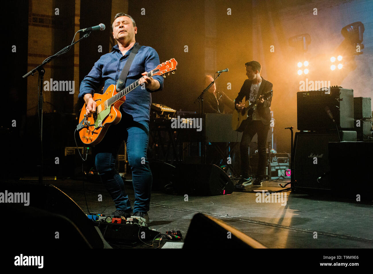 Cambridge, UK. 14th May 2019. Manic Street Preachers performs at the Cambridge Corn Exchange on their anniversary tour of the album This Is My Truth Tell Me Yours. Richard Etteridge / Alamy Live News Stock Photo