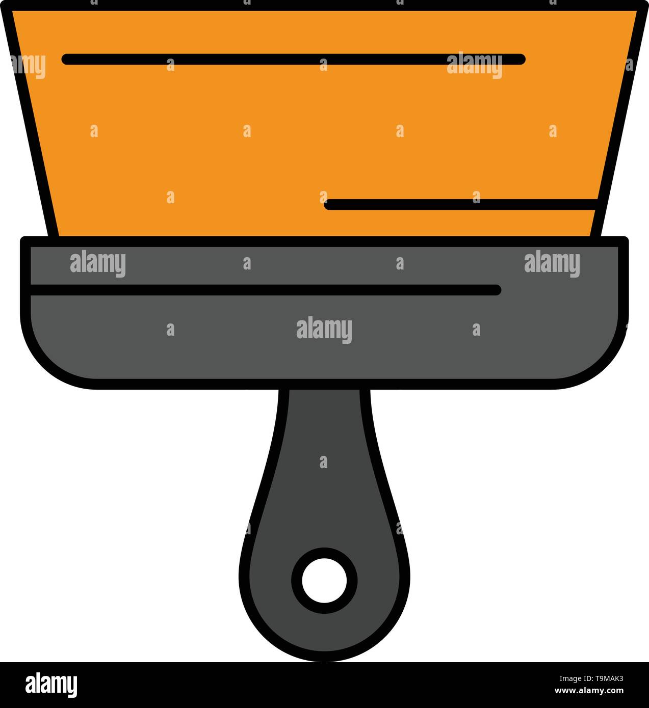 Brush Paint Paintbrush Tool Flat Color Icon Vector Icon Banner