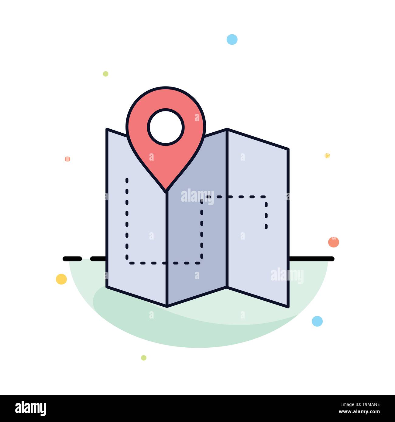 Current location icon vector hi-res stock photography and images - Alamy