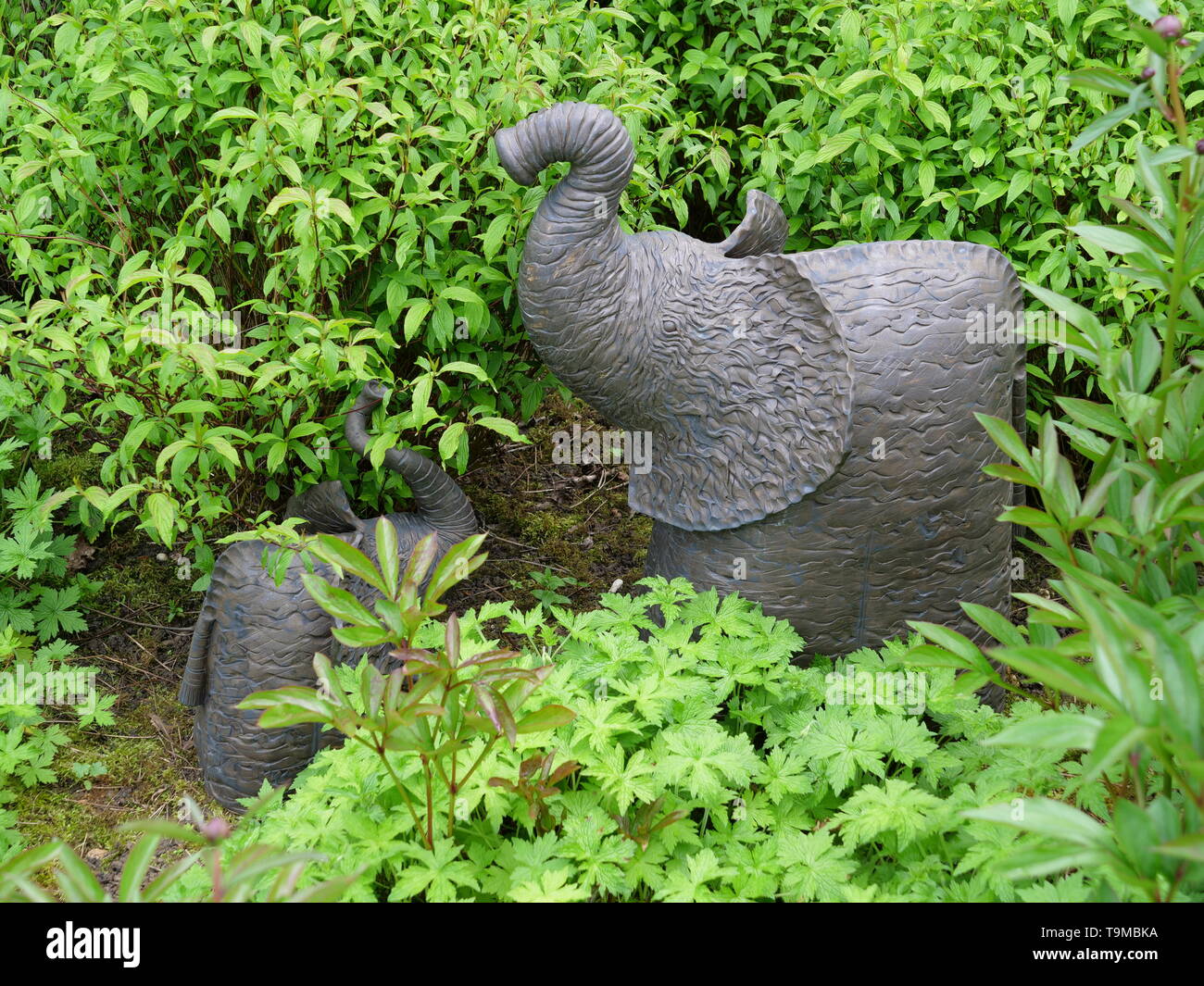 Sculpture Garden, Odney Club Stock Photo