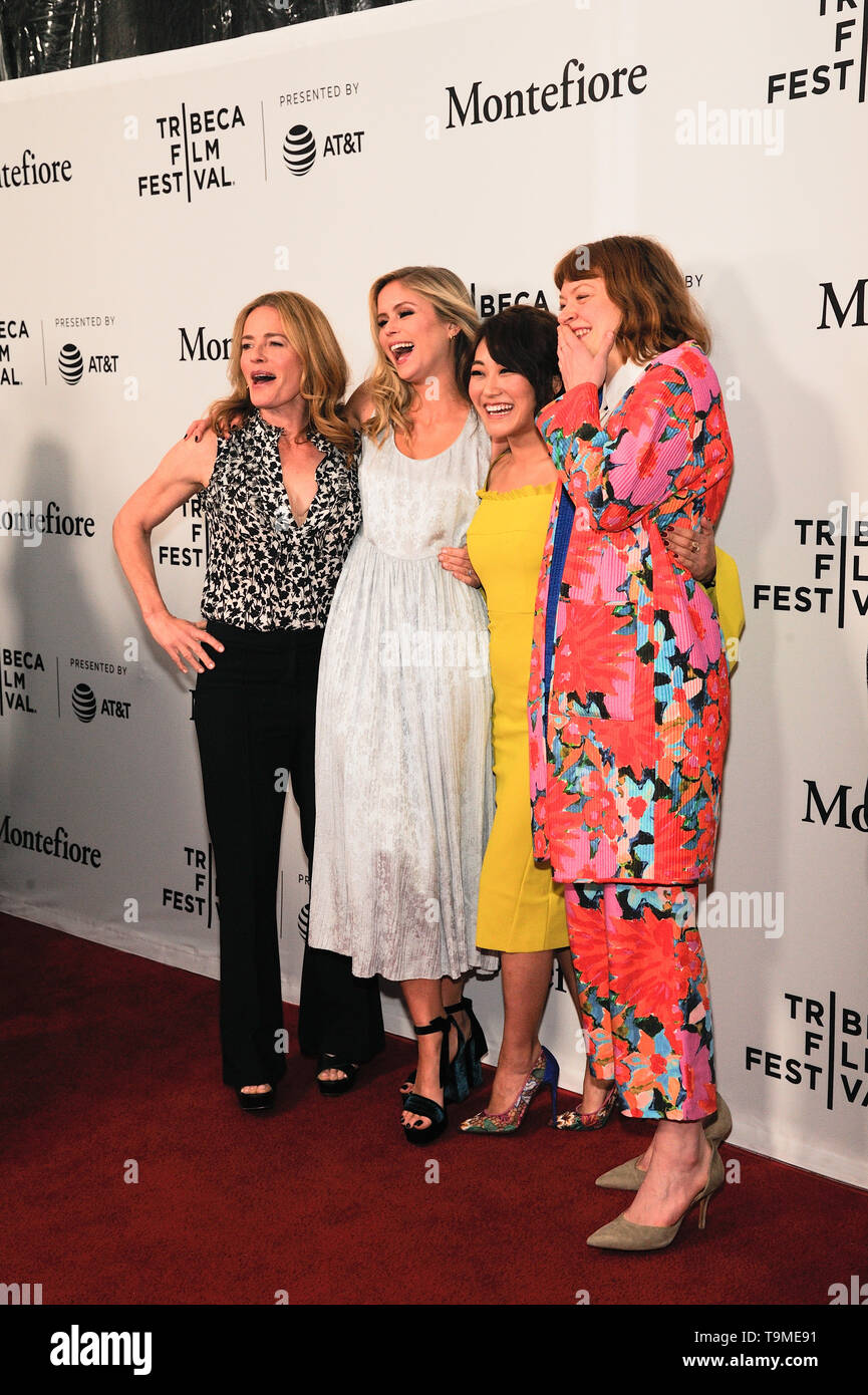 NEW YORK, NY - APRIL 29: Elizabeth Shue, Erin Moriarty, Karen Fukuhara