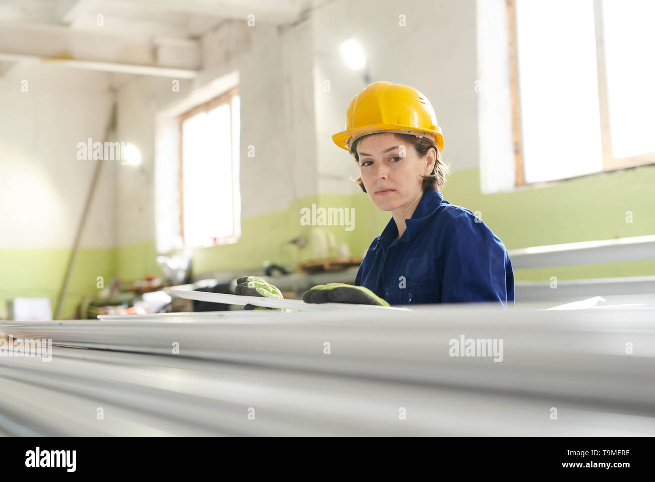 Female Worker Stock Photo